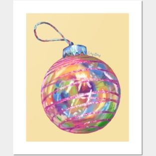 Holographic Holiday Ornament Posters and Art